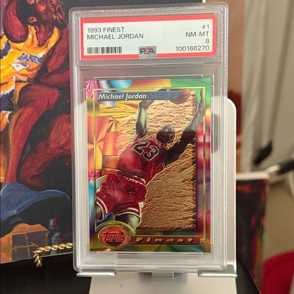 Michael Jordan - Topps Finest  1993 - PSA Near Mint-Mint 8